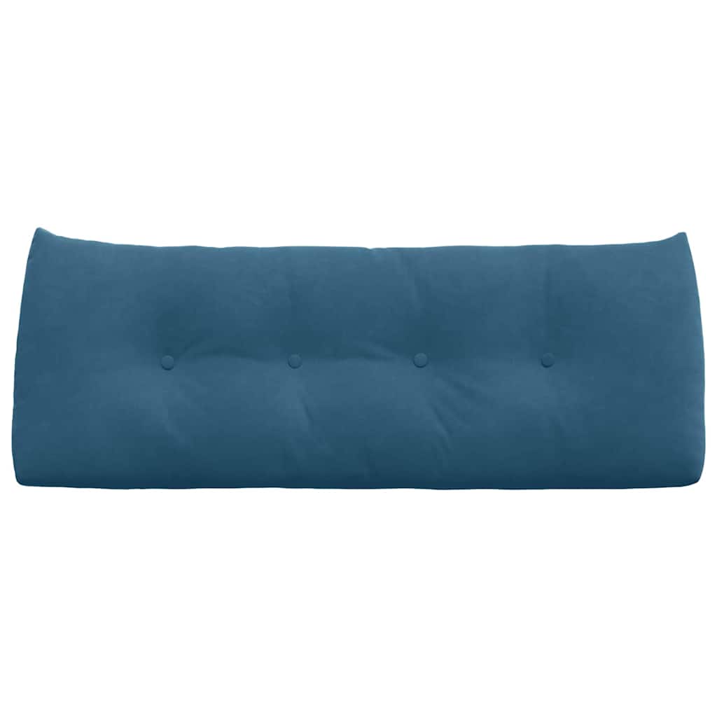 Rückenkissen Blau 120 x 24 x 50 cm Samt