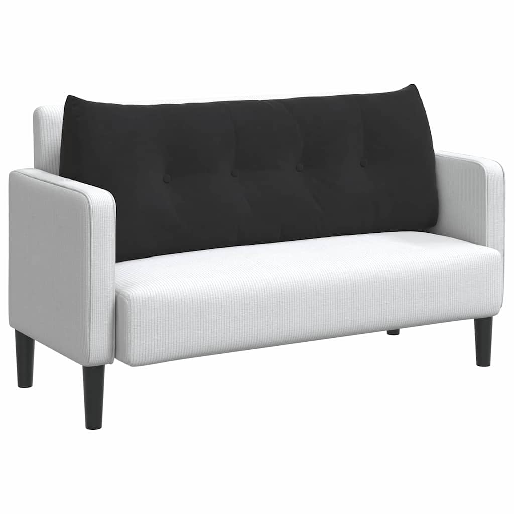 Rückenkissen Schwarz 120 x 24 x 50 cm Samt