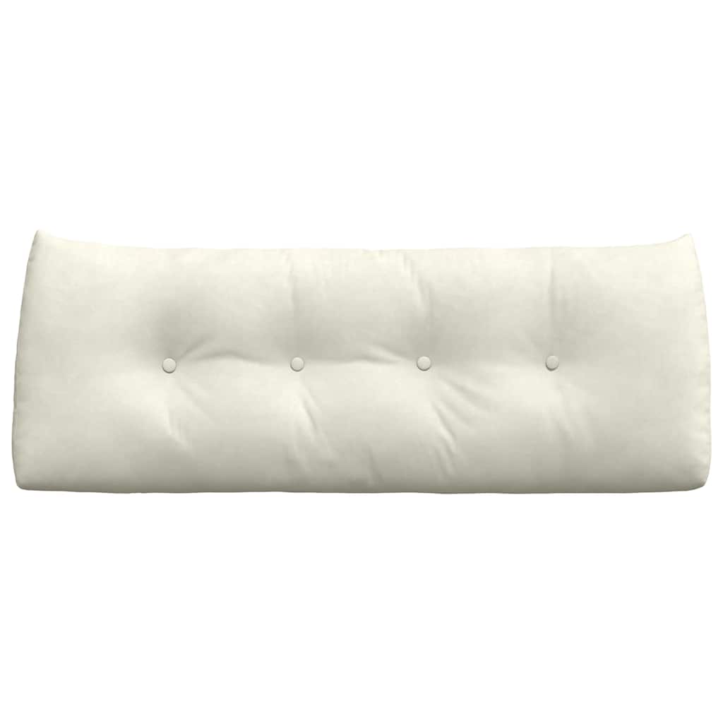 Rückenkissen Creme 120 x 24 x 50 cm Samt