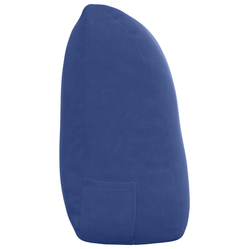Rückenkissen Polizeiblau 120 x 24 x 50 cm Samt