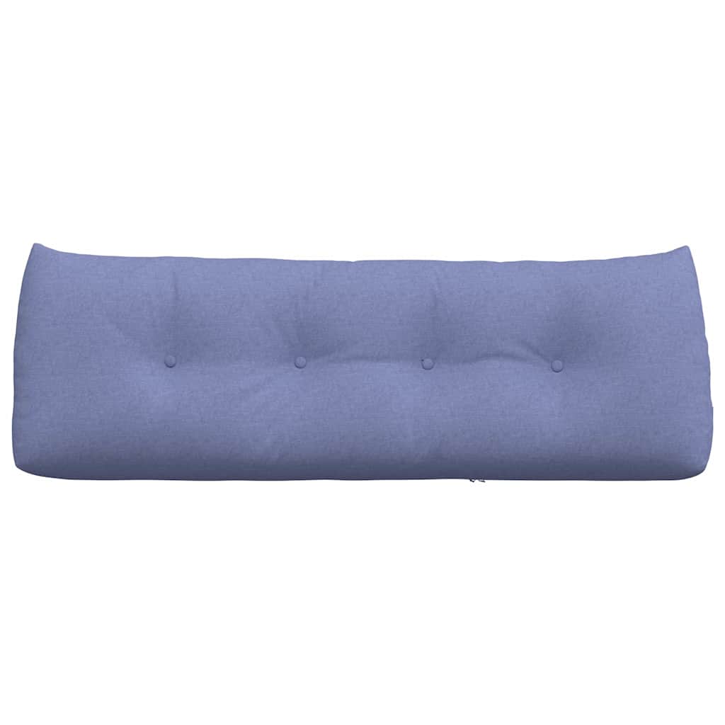 Rücken Kissen Jeans blau 140 x 24 x 50 cm Stoff