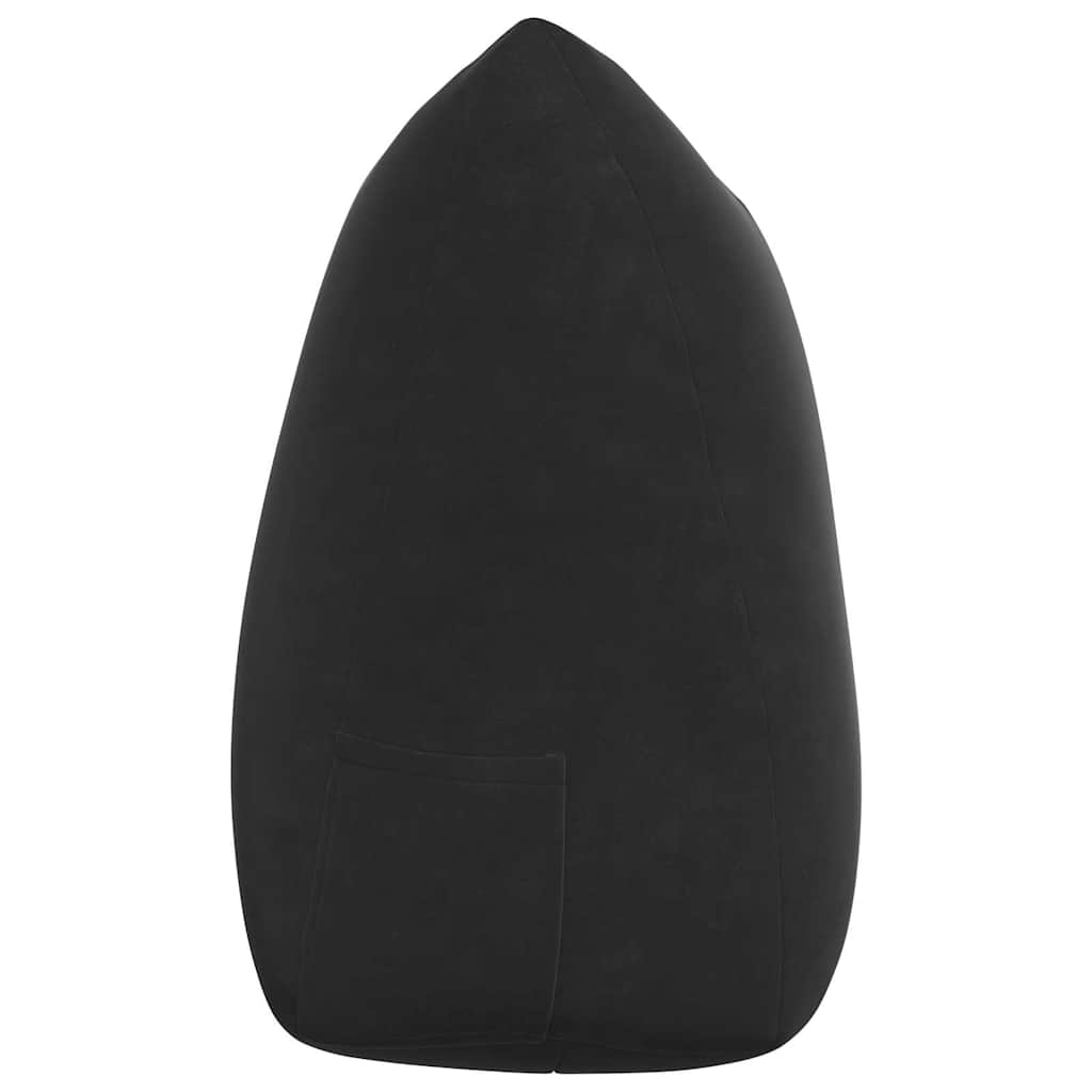 Rückenkissen Schwarz 140 x 24 x 50 cm Samt