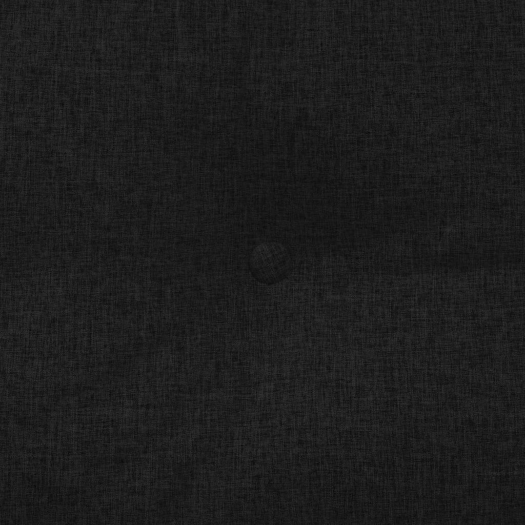 Rücken Kissen Schwarz 160 x 24 x 50 cm Stoff
