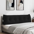 Rücken Kissen Schwarz 160 x 24 x 50 cm Stoff