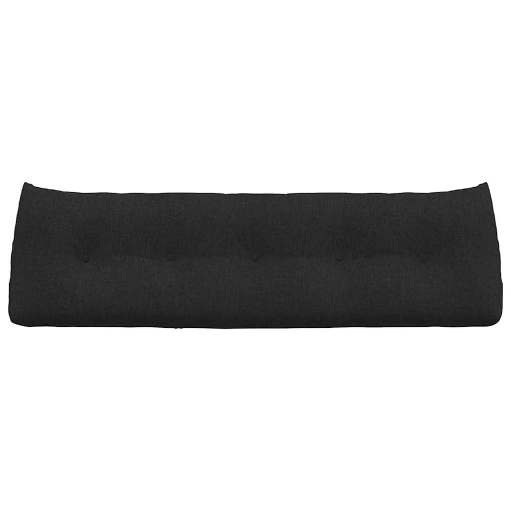 Rücken Kissen Schwarz 160 x 24 x 50 cm Stoff