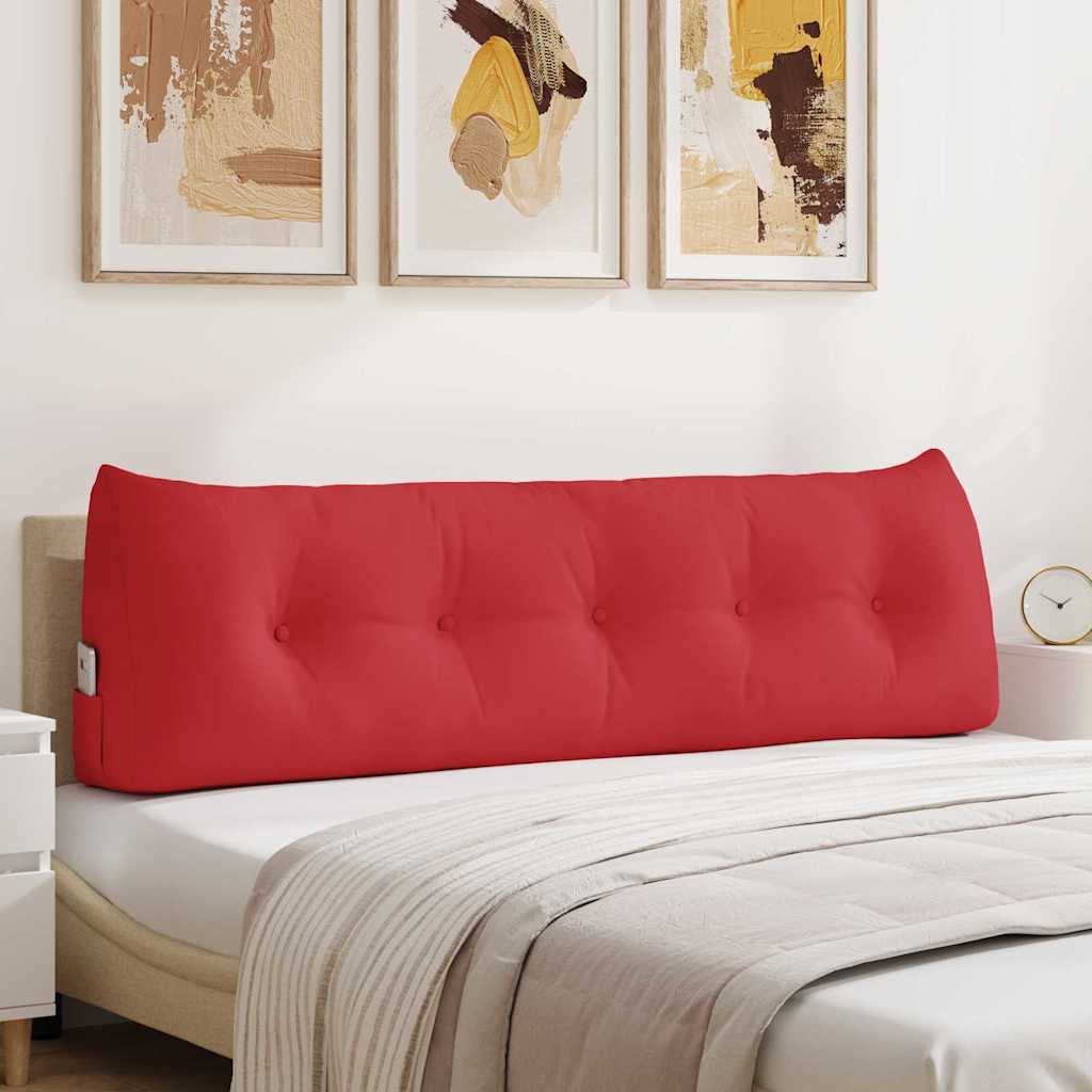 Rücken Kissen Rot 160 x 24 x 50 cm Stoff