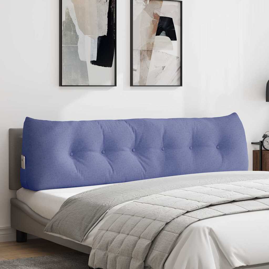 Rücken Kissen Jeans blau 180 x 24 x 50 cm Stoff