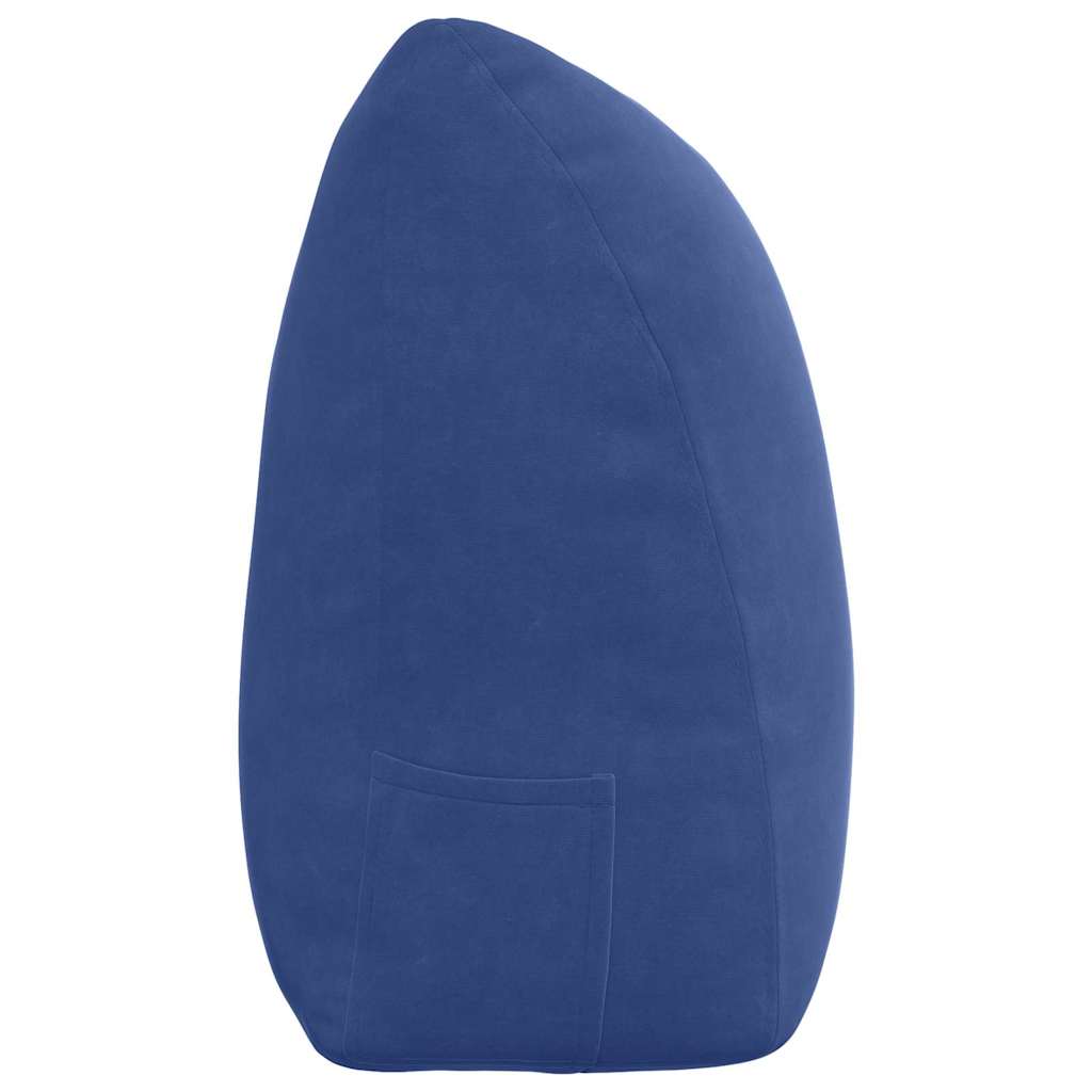Rücken Kissen Polizeiblau 200 x 24 x 50 cm Samt