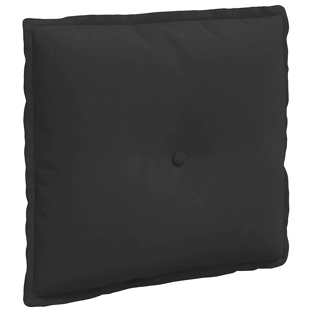Rückenkissen Schwarz 50 x 45 cm Mikrofaserstoff
