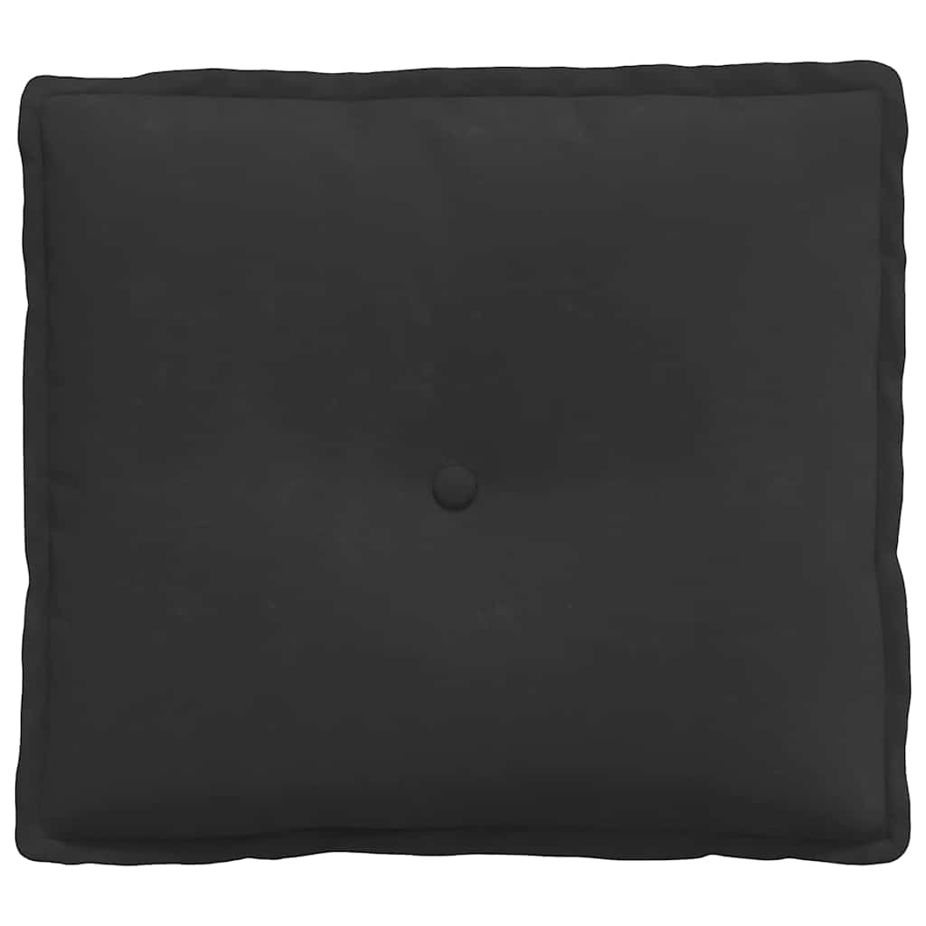 Rückenkissen Schwarz 50 x 45 cm Mikrofaserstoff