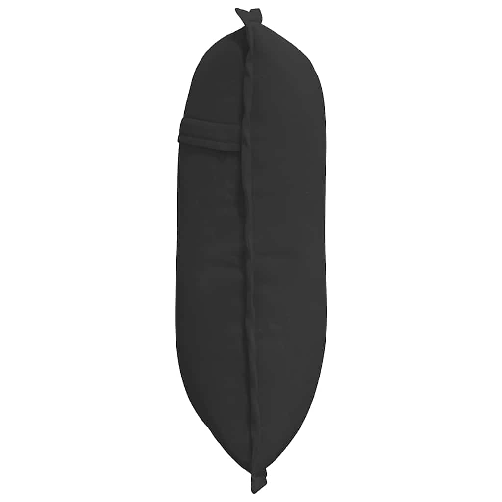 Rückenkissen Schwarz 50 x 45 cm Mikrofaserstoff