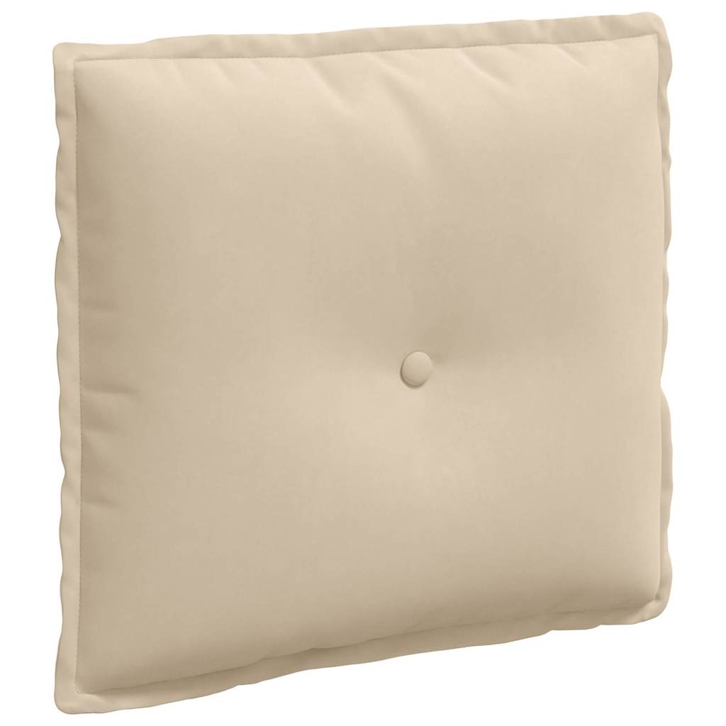 Rückenkissen Creme 50 x 45 cm Mikrofaserstoff