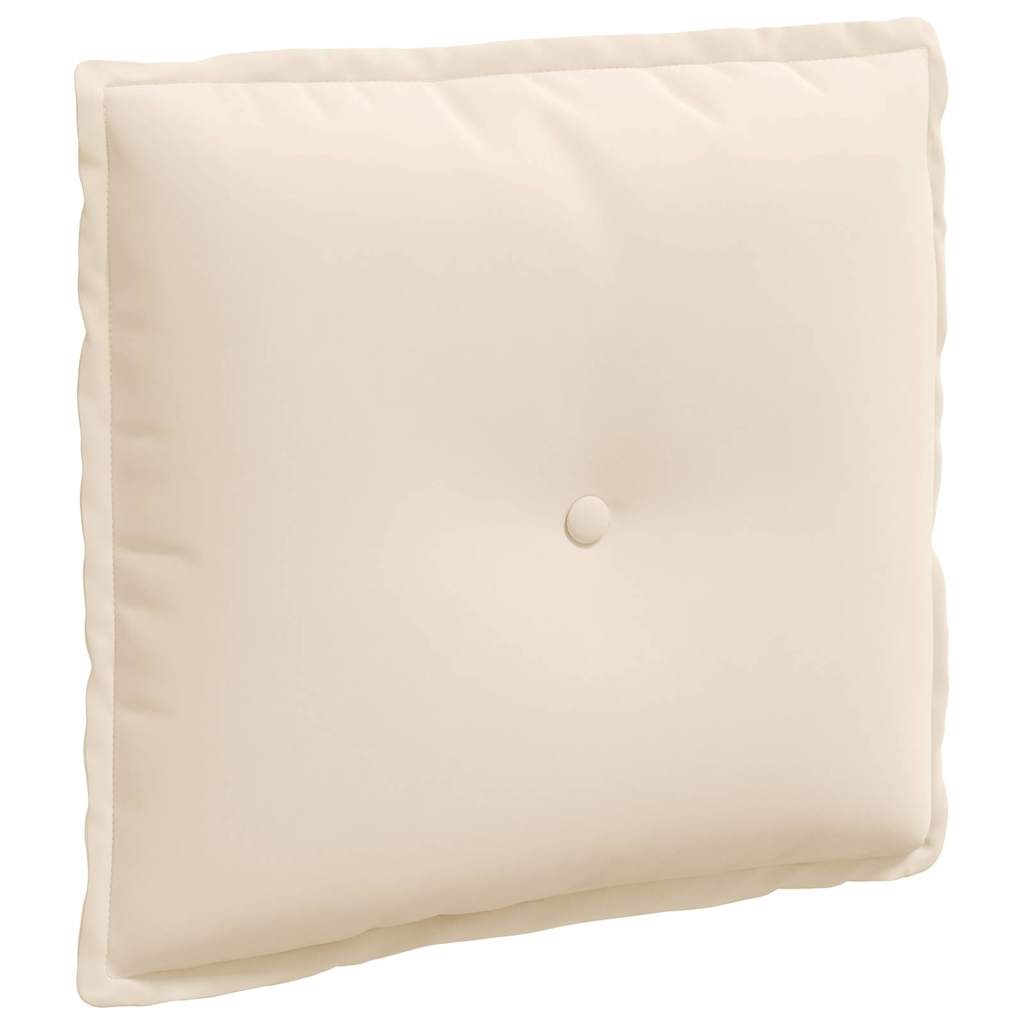 Rückenkissen Beige 50 x 45 cm Mikrofaserstoff