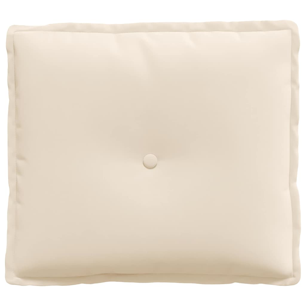 Rückenkissen Beige 50 x 45 cm Mikrofaserstoff