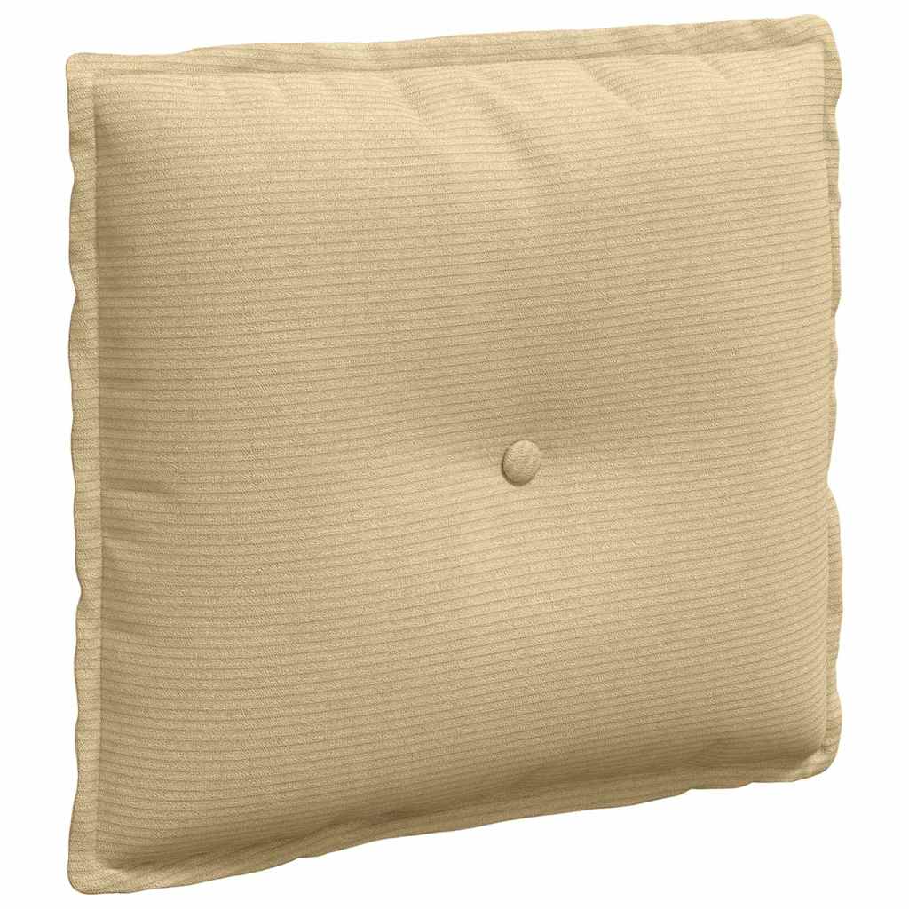 Rückenkissen Grau-Grün 50 x 45 cm Cordstoff