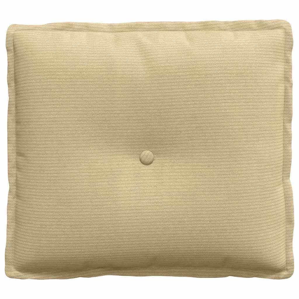 Rückenkissen Grau-Grün 50 x 45 cm Cordstoff