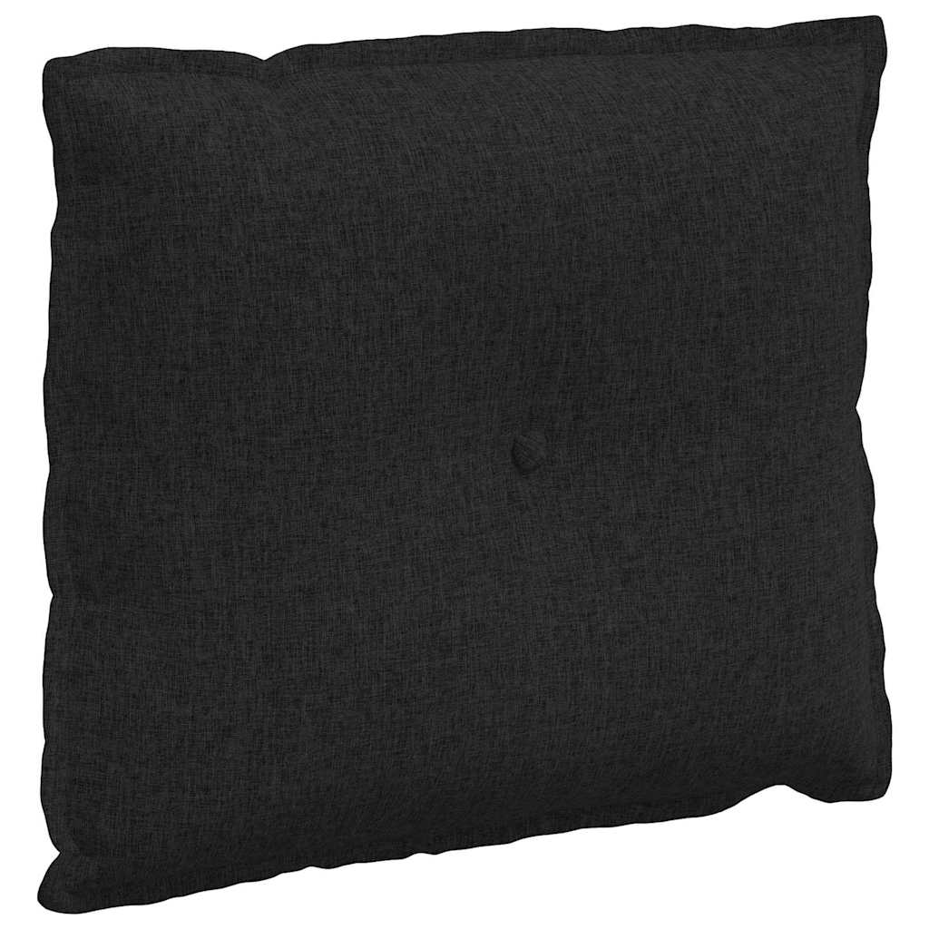 Rückenkissen Schwarz 60 x 19 x 50 cm Stoff