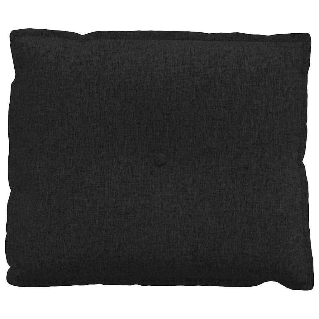 Rückenkissen Schwarz 60 x 19 x 50 cm Stoff