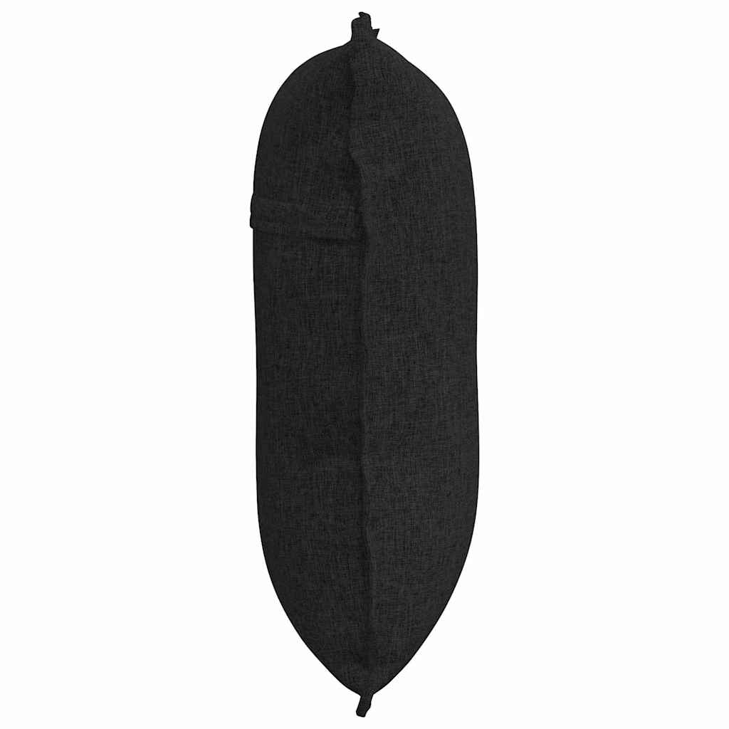 Rückenkissen Schwarz 60 x 19 x 50 cm Stoff