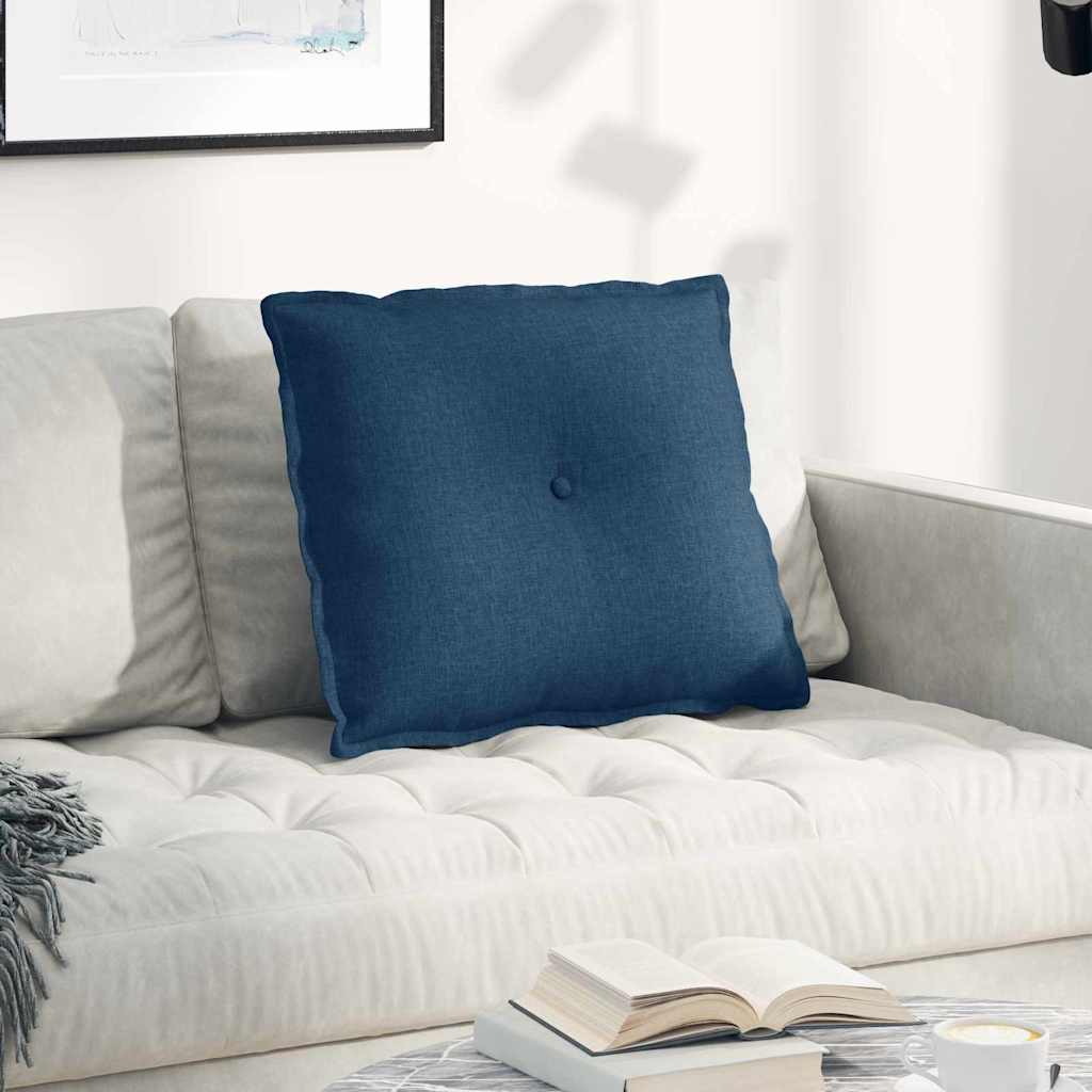 Rückenkissen Blau 60 x 19 x 50 cm Stoff