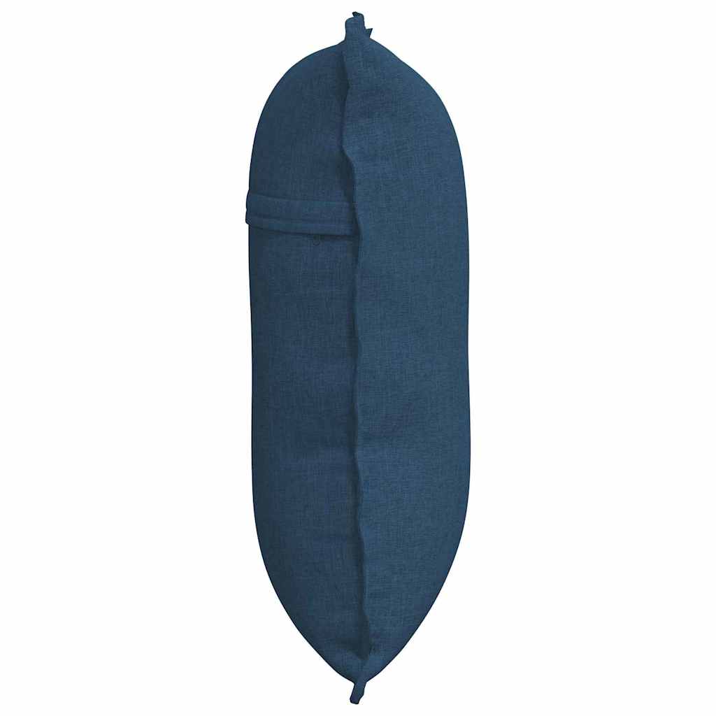 Rückenkissen Blau 60 x 19 x 50 cm Stoff