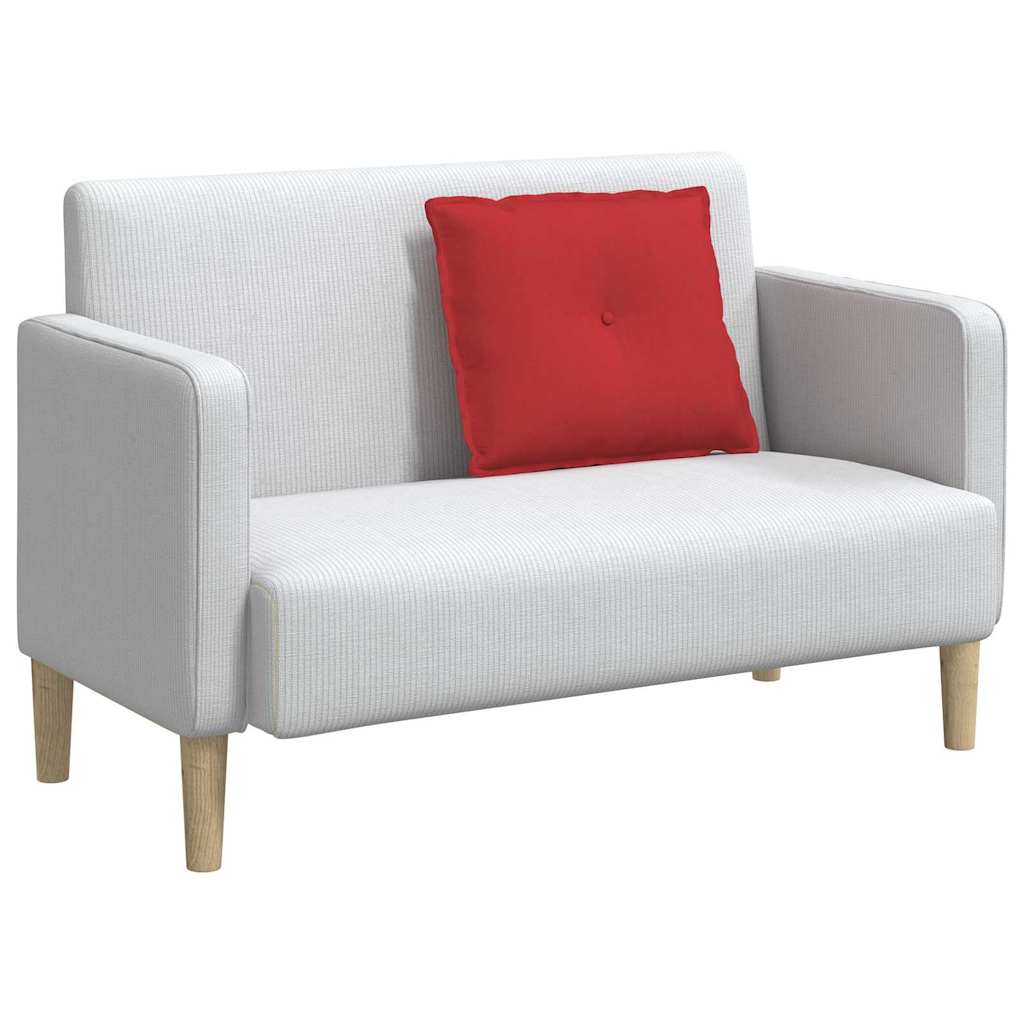 Rückenkissen Rot 60 x 19 x 50 cm Stoff