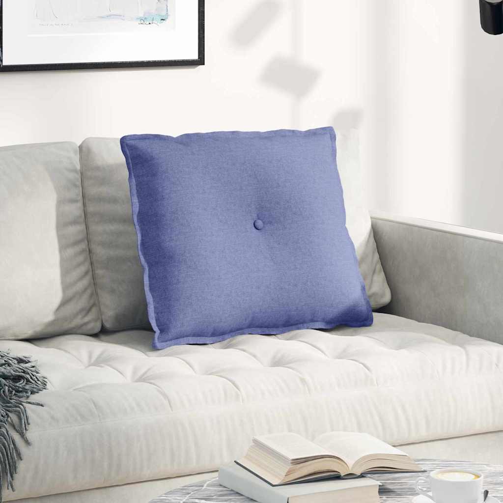 Rückenkissen Jeans blau 60 x 19 x 50 cm Stoff