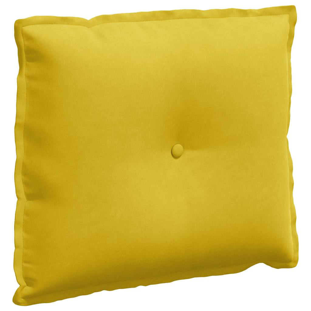 Rückenkissen Gelb 60 x 50 cm Cordstoff