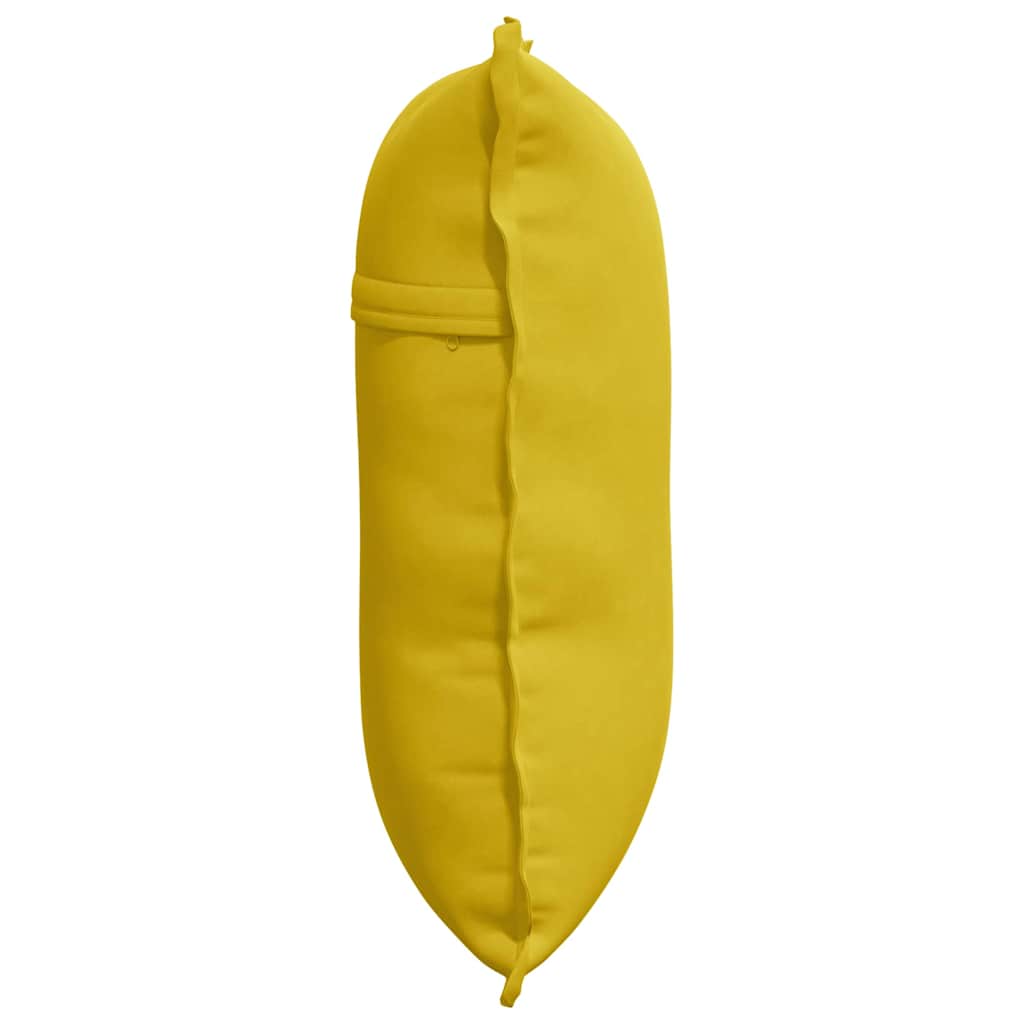 Rückenkissen Gelb 60 x 50 cm Cordstoff