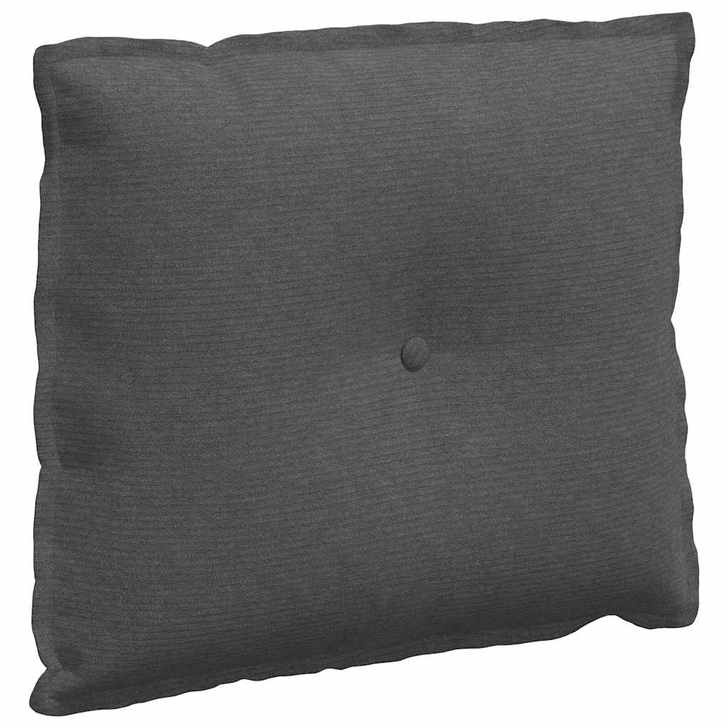 Rückenkissen Dunkelgrau 60 x 50 cm Cordstoff