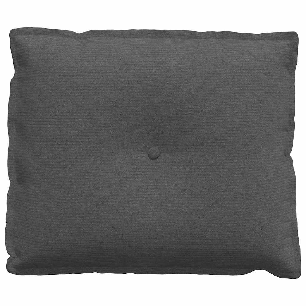 Rückenkissen Dunkelgrau 60 x 50 cm Cordstoff