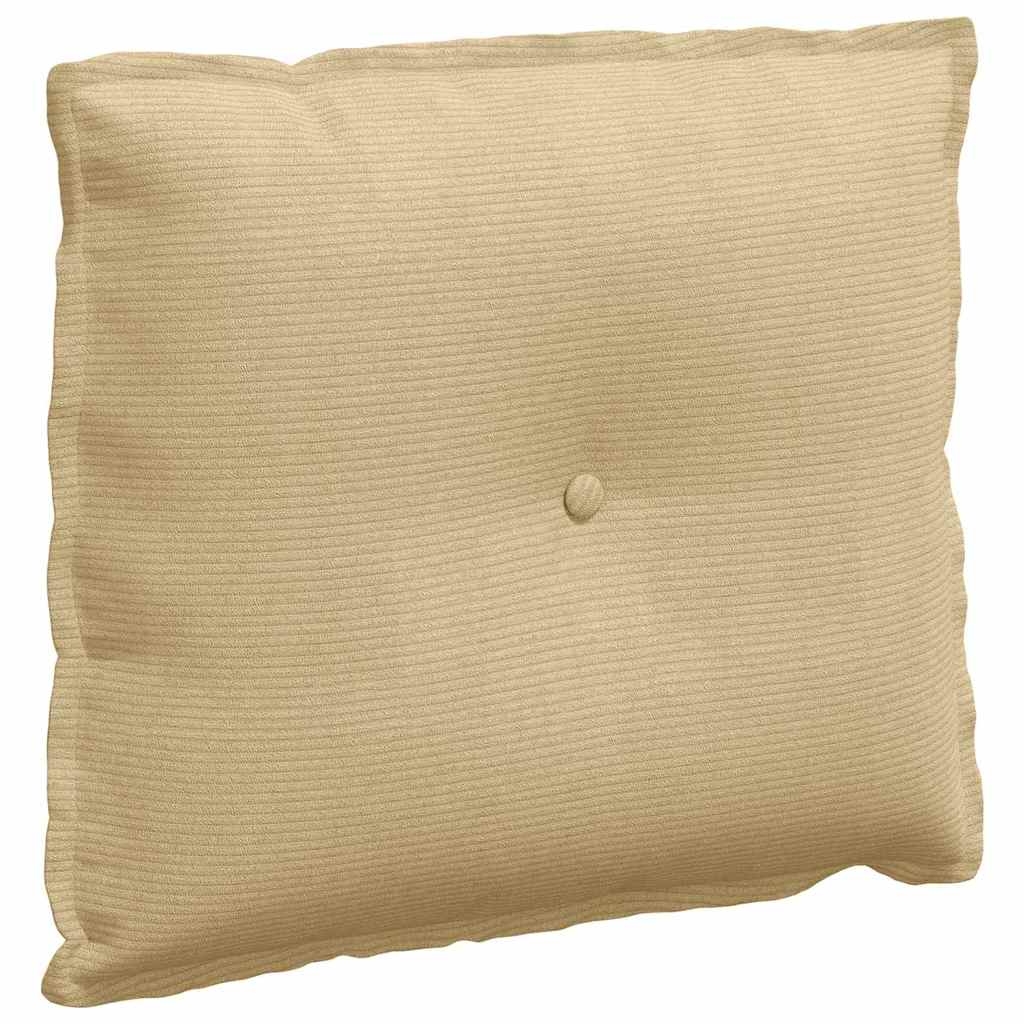 Rückenkissen Grau-Grün 60 x 50 cm Cordstoff