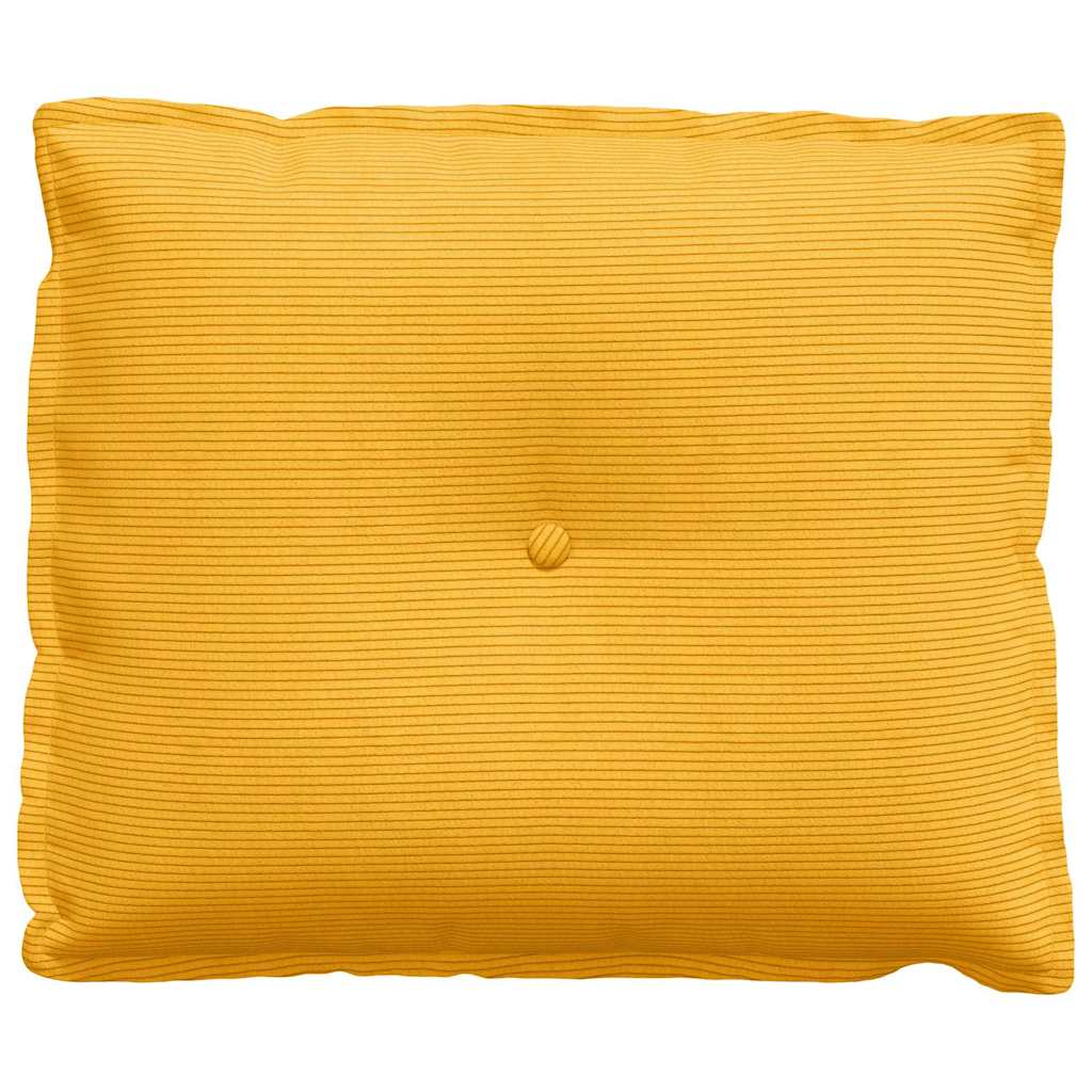 Rückenkissen Helles Gelb 60 x 50 cm Cordstoff