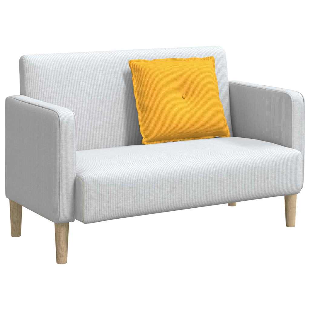 Rückenkissen Helles Gelb 60 x 50 cm Cordstoff