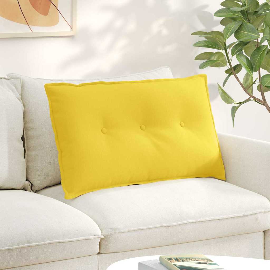 Rückenkissen Helles Gelb 80 x 19 x 50 cm Stoff