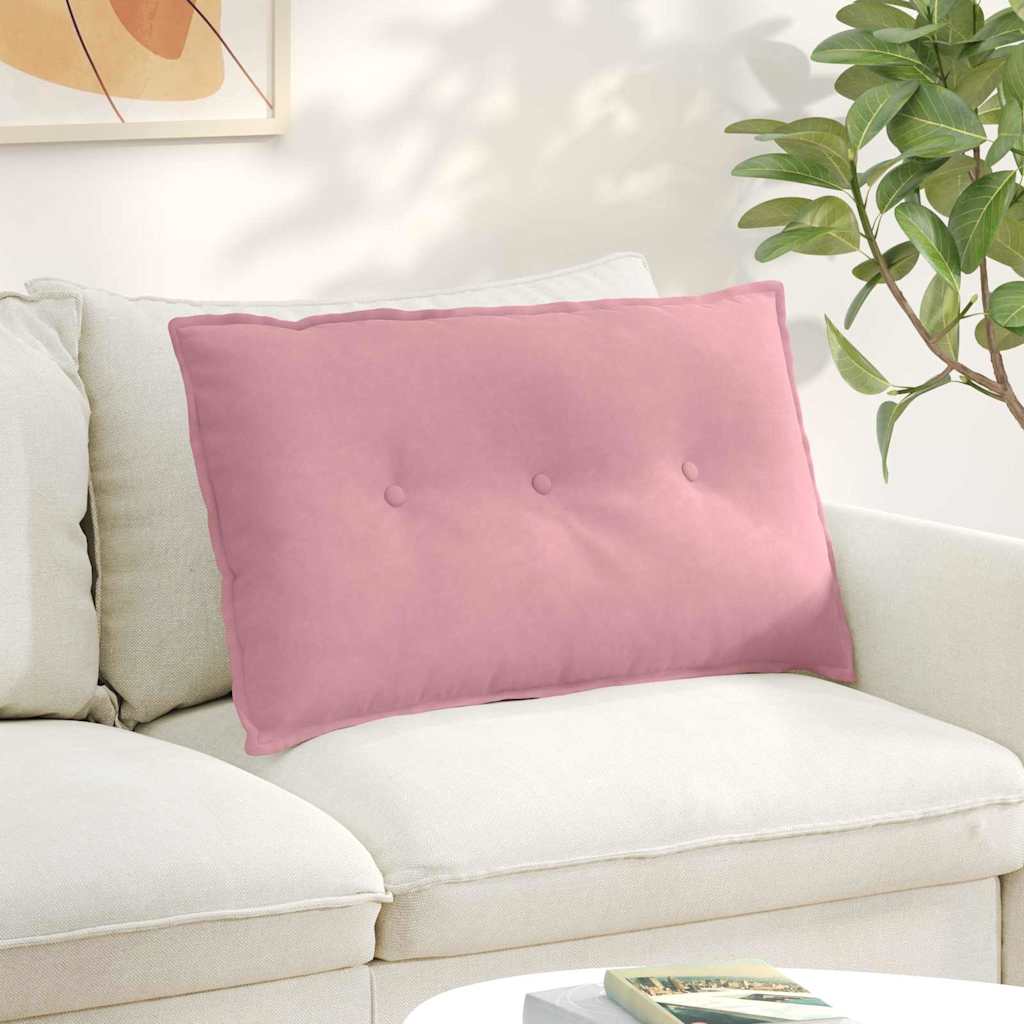 Rückenkissen Rosa 80 x 50 cm Cordstoff