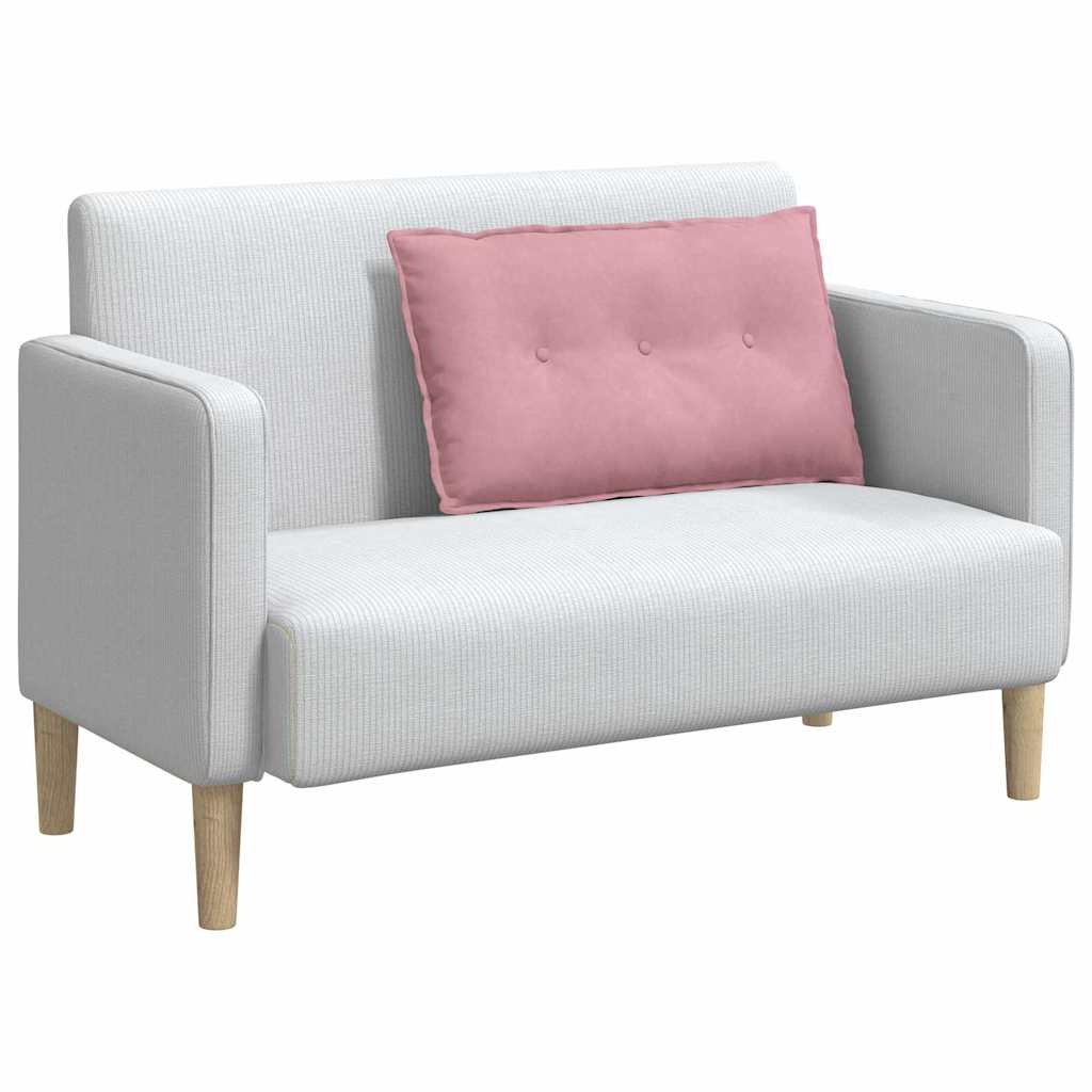 Rückenkissen Rosa 80 x 50 cm Cordstoff