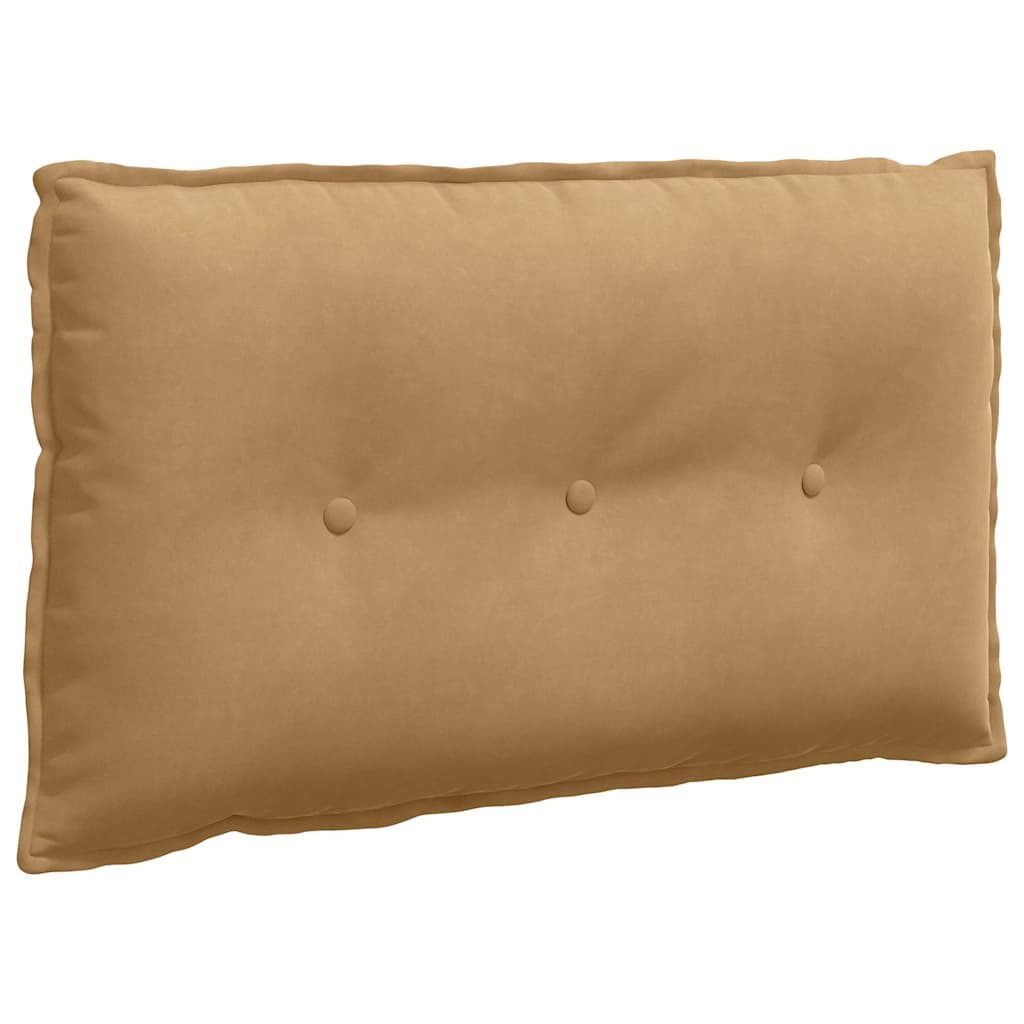Rückenkissen Braun 80 x 50 cm Cordstoff