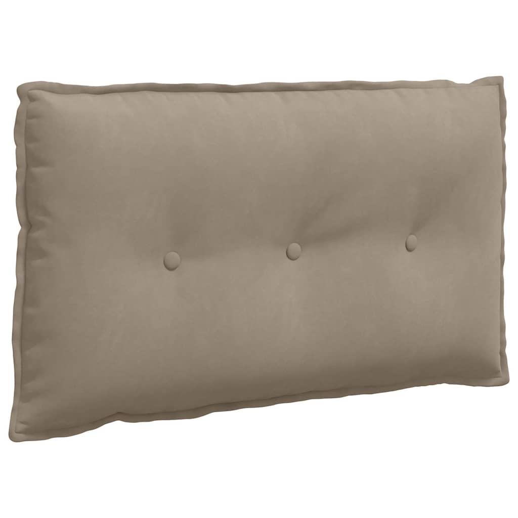 Rückenkissen Taupe 80 x 50 cm Mikrofaserstoff