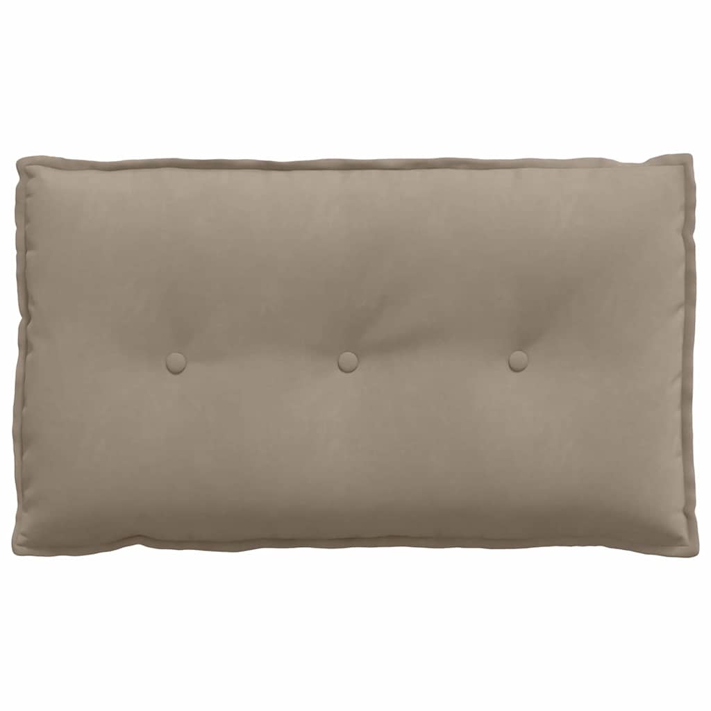 Rückenkissen Taupe 80 x 50 cm Mikrofaserstoff