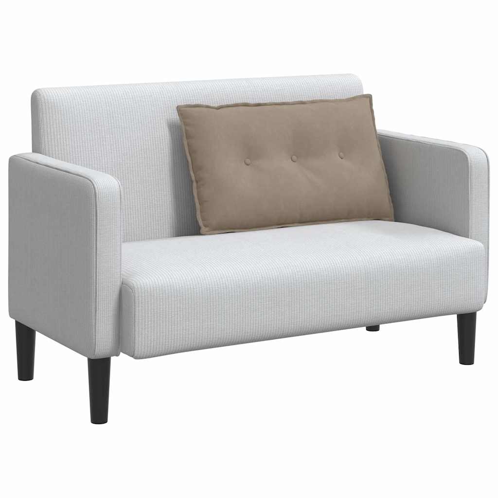 Rückenkissen Taupe 80 x 50 cm Mikrofaserstoff