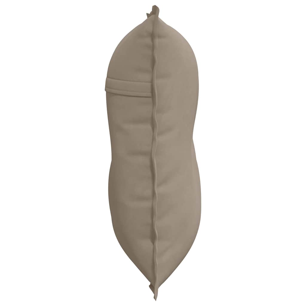 Rückenkissen Taupe 80 x 50 cm Mikrofaserstoff