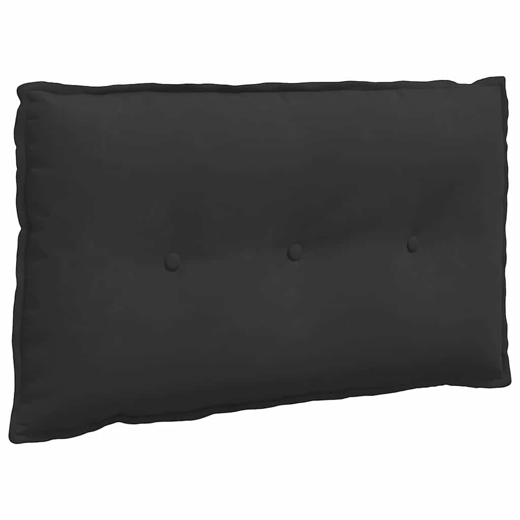 Rückenkissen Schwarz 80 x 50 cm Mikrofaserstoff
