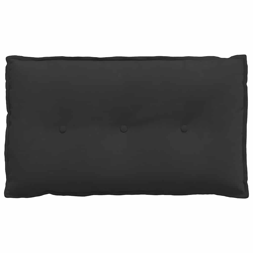 Rückenkissen Schwarz 80 x 50 cm Mikrofaserstoff