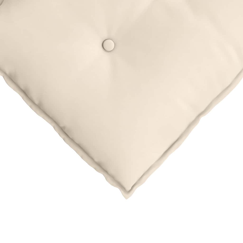 Rückenkissen Beige 80 x 50 cm Mikrofaserstoff