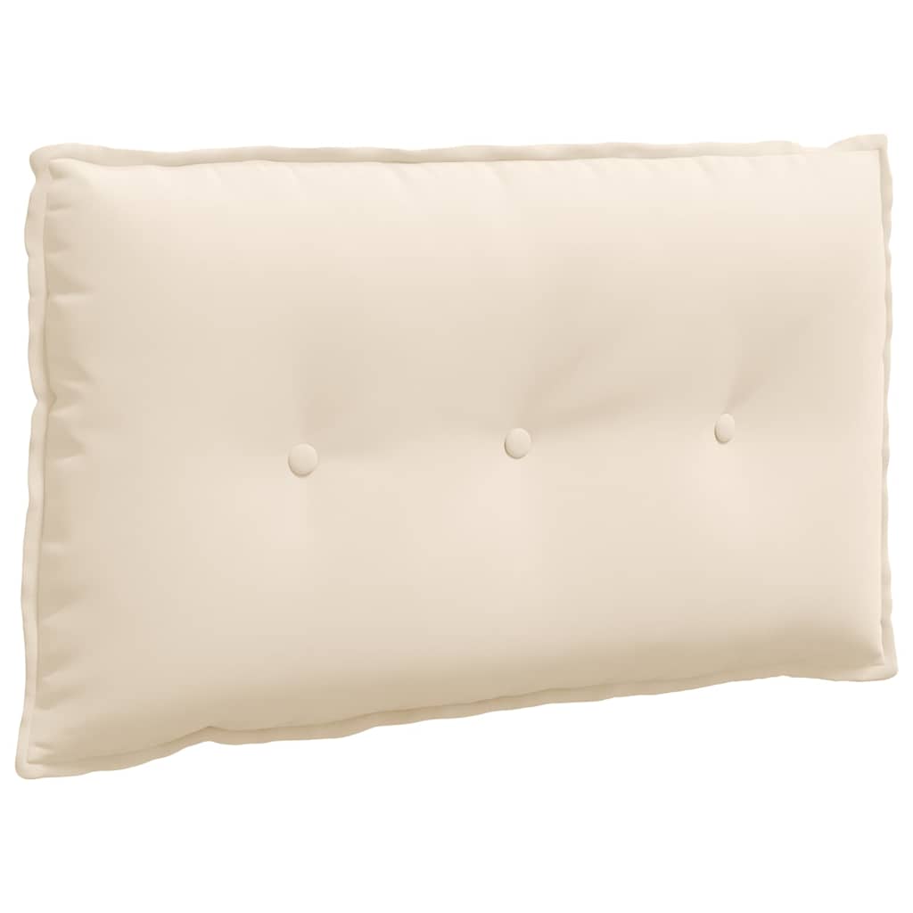 Rückenkissen Beige 80 x 50 cm Mikrofaserstoff