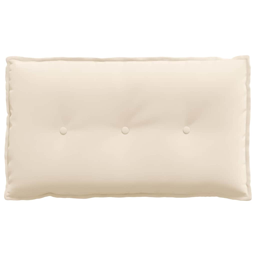 Rückenkissen Beige 80 x 50 cm Mikrofaserstoff