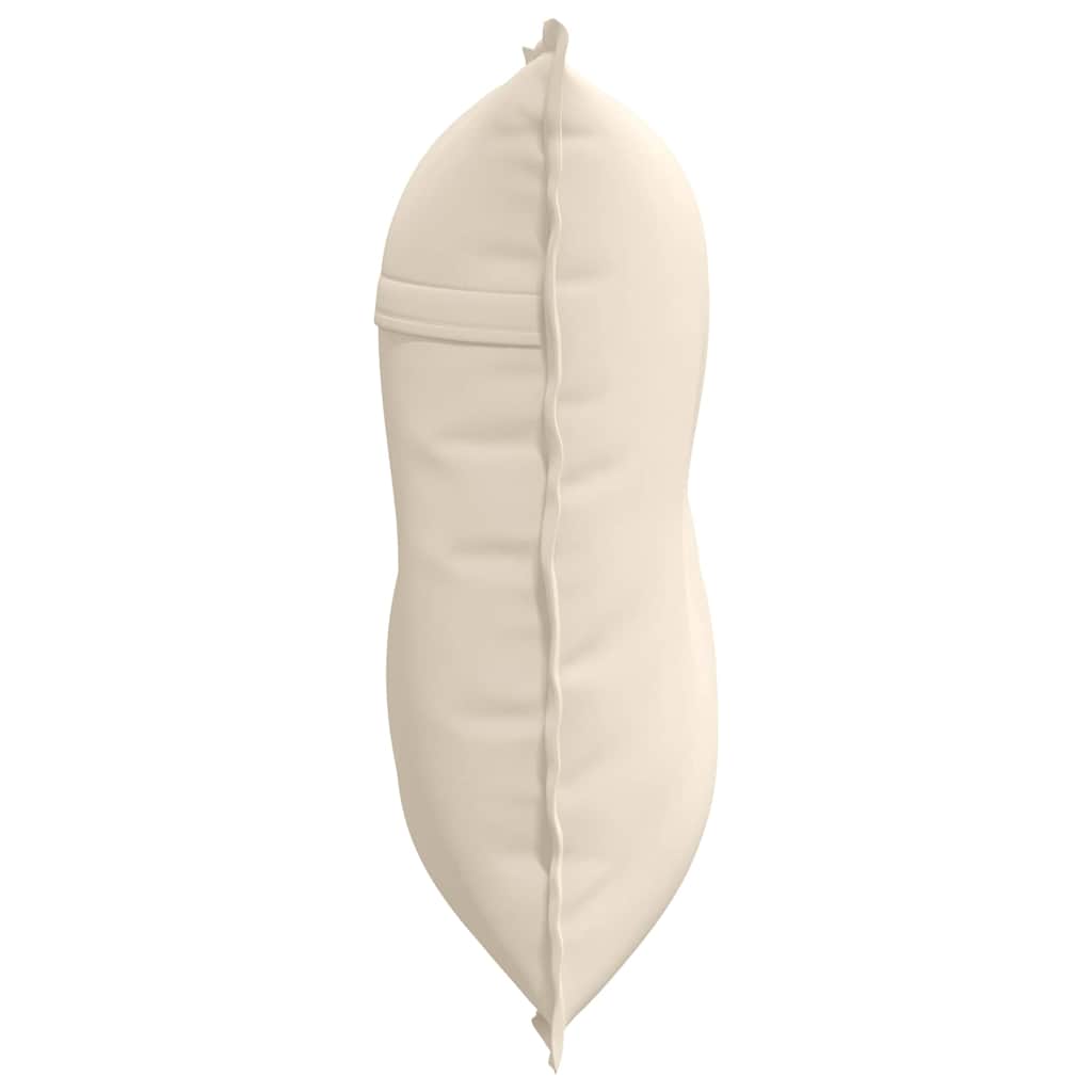 Rückenkissen Beige 80 x 50 cm Mikrofaserstoff