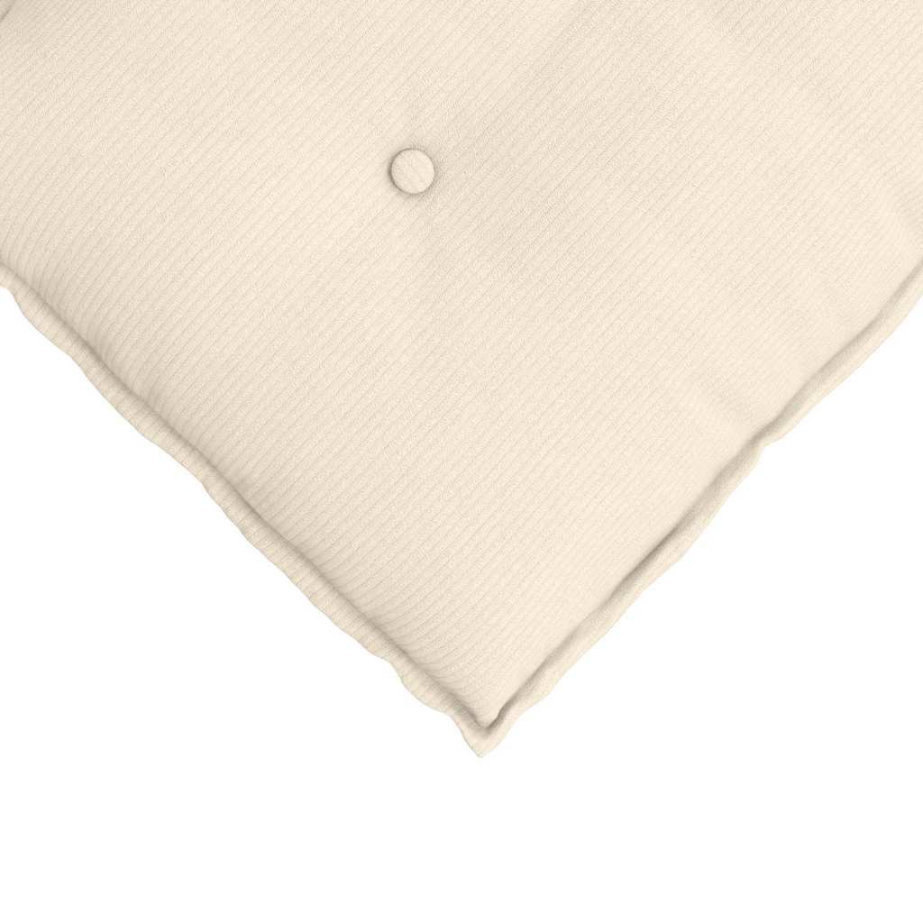 Rückenkissen Creme 80 x 50 cm Cordstoff