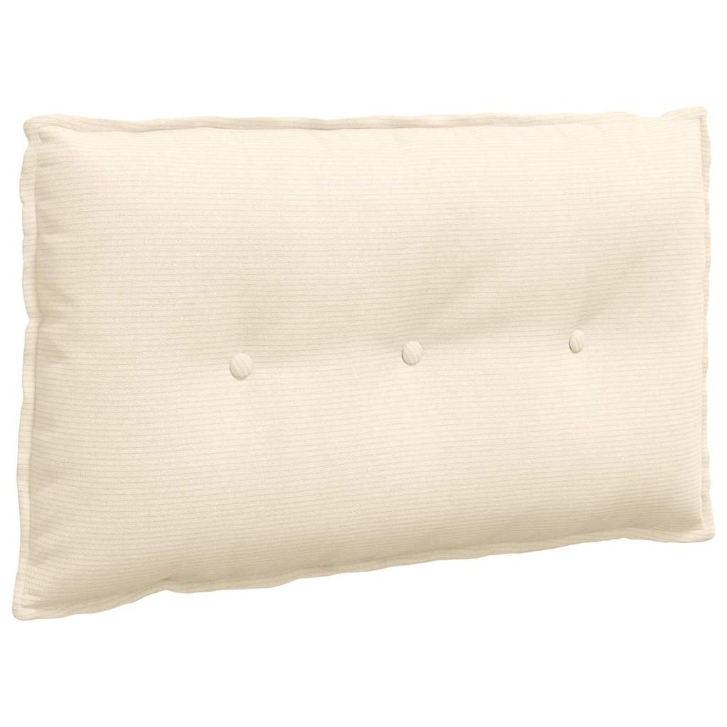 Rückenkissen Creme 80 x 50 cm Cordstoff